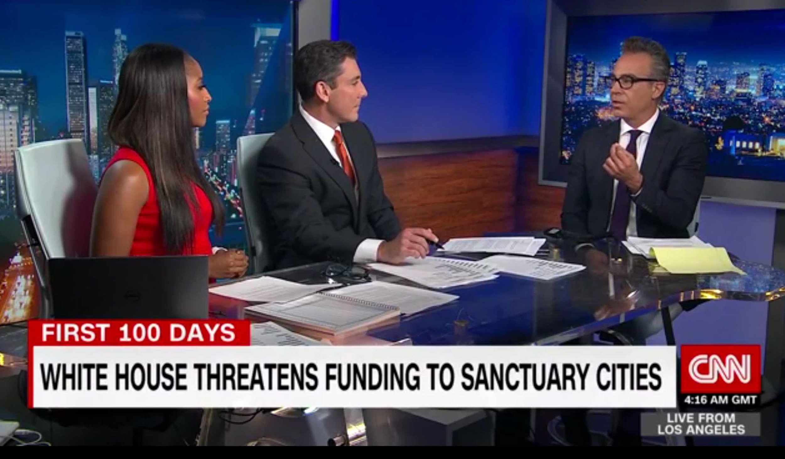 Arash Homampour Interview On CNN Discussing Sanctuary Cities