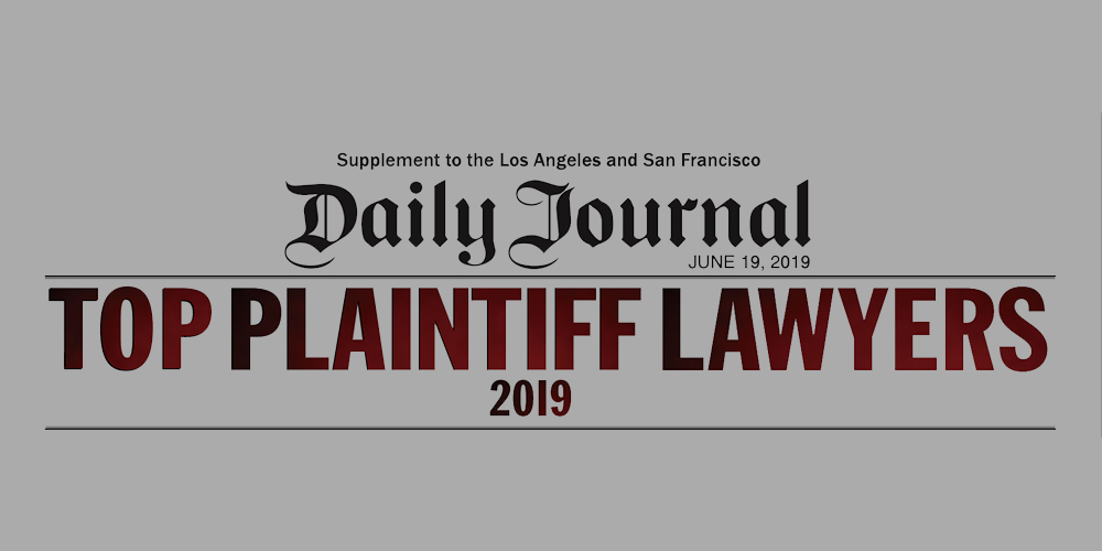 Arash Homampour Daily Journal 2019 Top Plaintiff Lawyer