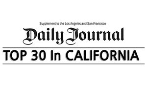 Daily Journal - Named as Top 30 Plaintiff's Attorneys in California - 2016
