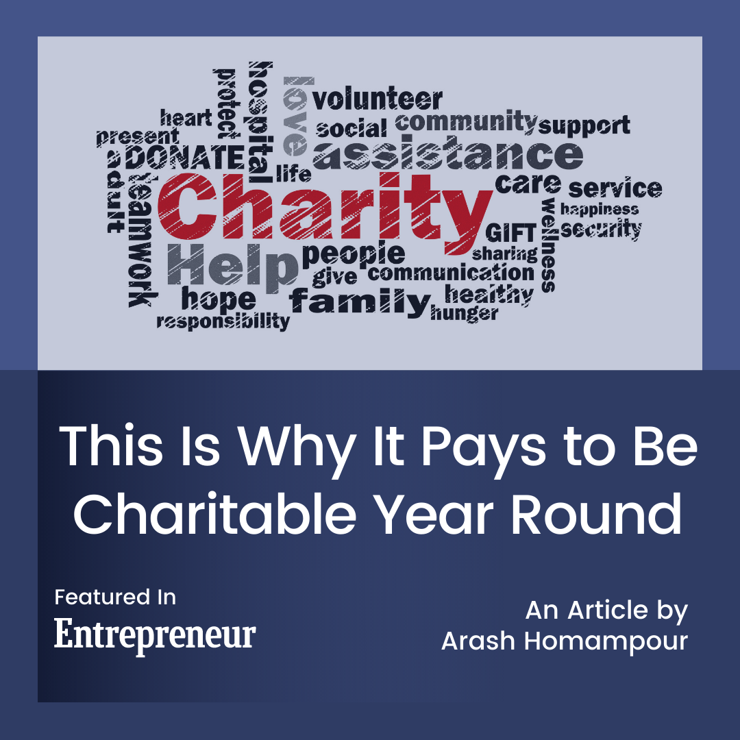 This Is Why It Pays to Be Charitable Year Round