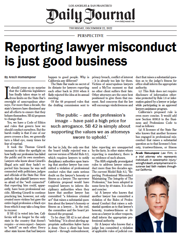 Reporting Lawyer Misconduct Is Just Good Business